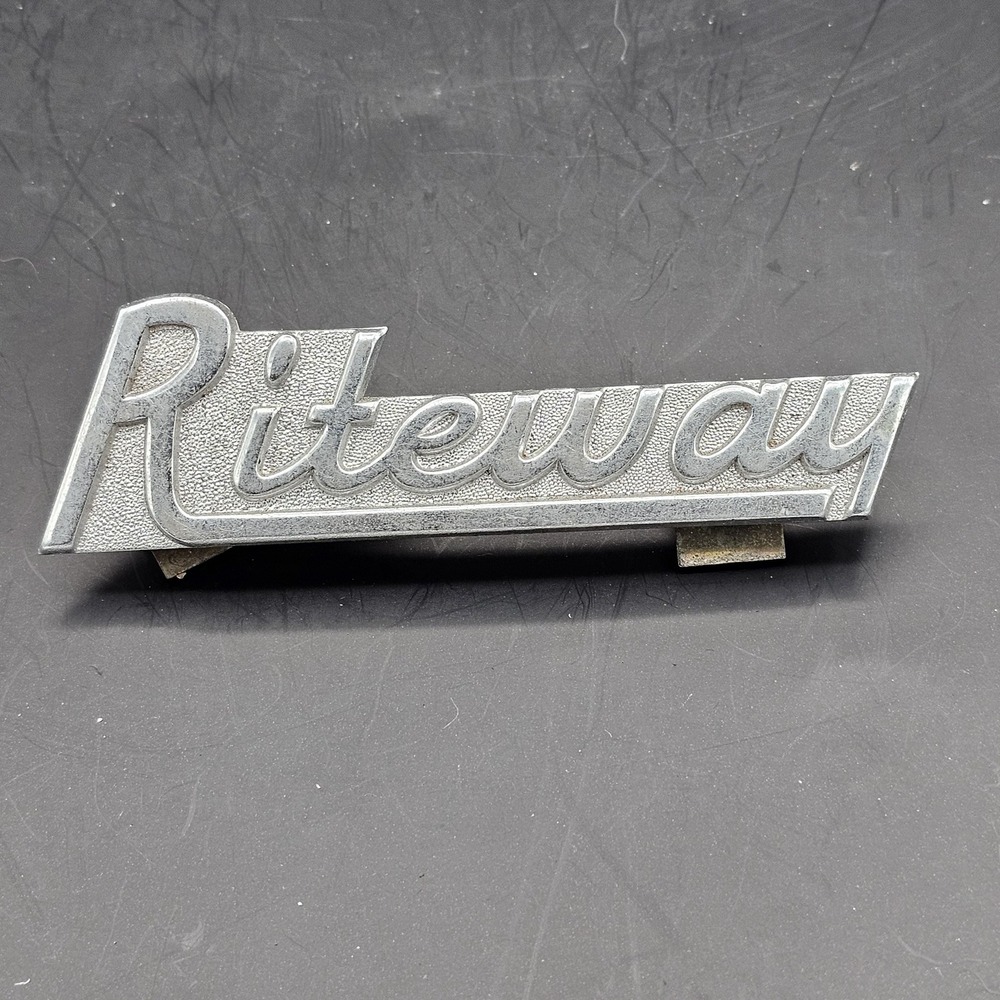 Vintage Riteway Auto Emblem Logo Badge - Picture 2 of 4